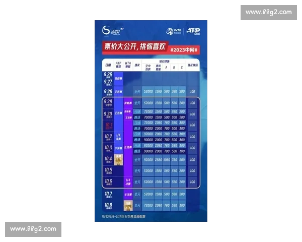 聚焦中网比赛赛程全解析看顶级网球巅峰对决安排时间表与观赛指南